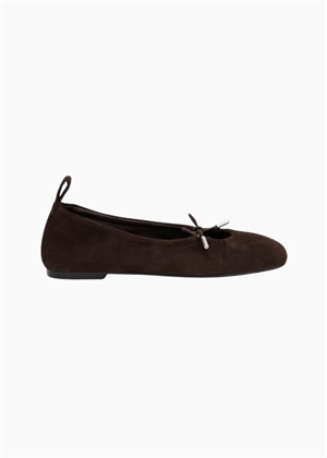 Rosalind recycled brown leather ballet flats Recycled Brown ALOHAS
